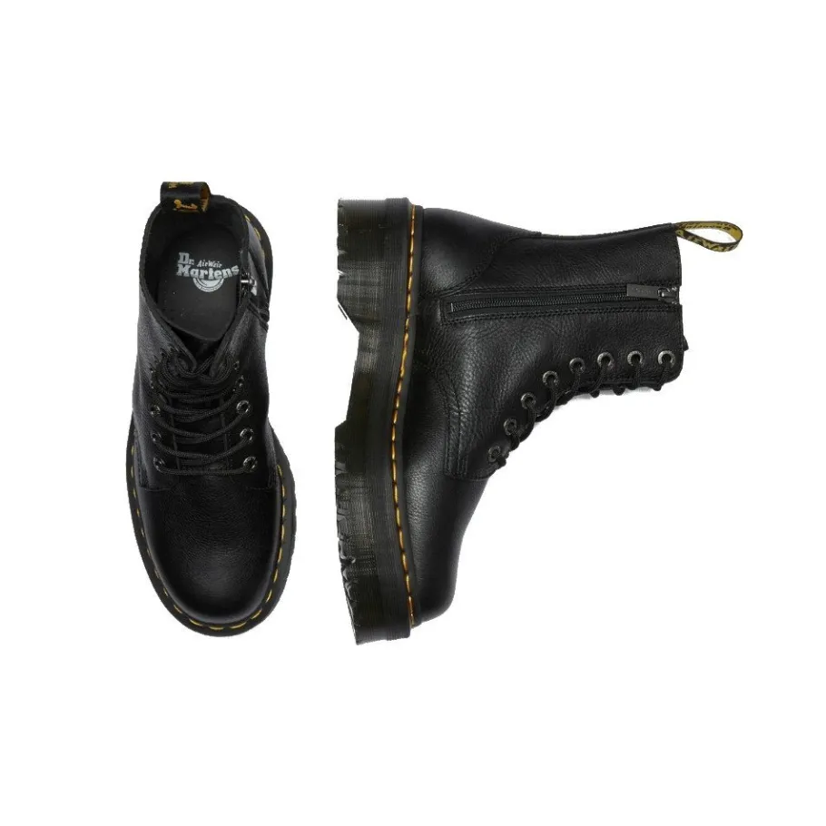 Best Buty Dr. Martens JADON Black Pisa 26378001 Damskie Glany|Glany