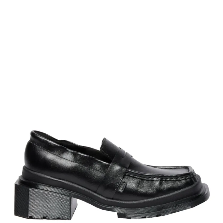 Sale Buty Dr. Martens Maybole Loafer Black Milled Gloss 42063001 Damskie Półbuty