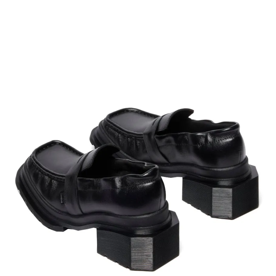 Sale Buty Dr. Martens Maybole Loafer Black Milled Gloss 42063001 Damskie Półbuty