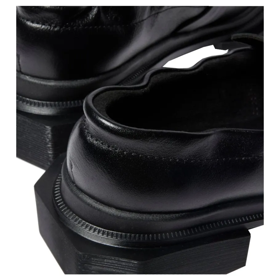 Sale Buty Dr. Martens Maybole Loafer Black Milled Gloss 42063001 Damskie Półbuty