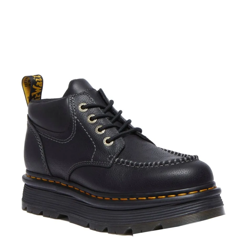 Outlet Buty Dr. Martens ZEBZAG 4 Black Rustique+Blizzard WP 41119001 Damskie Botki|Botki