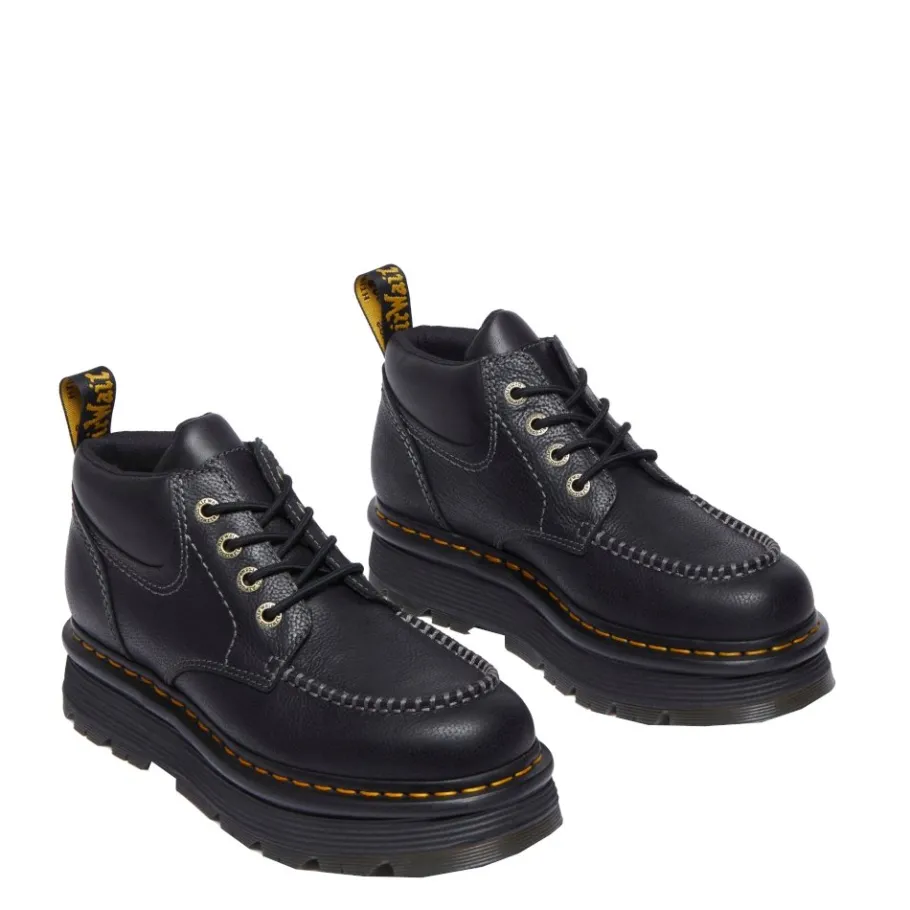 Outlet Buty Dr. Martens ZEBZAG 4 Black Rustique+Blizzard WP 41119001 Damskie Botki|Botki