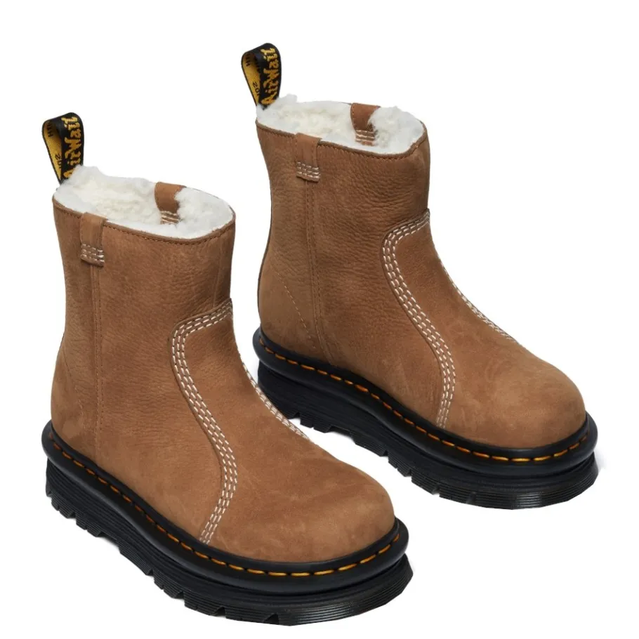 Sale Buty Dr. Martens Zebzag Rigger WL Desert Brown Milled Nubuck WP 42023200 Damskie Botki