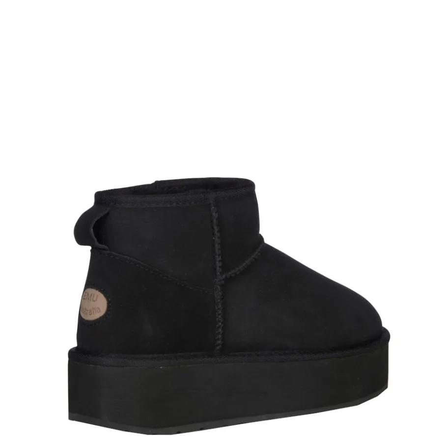 Sale Buty Emu AUSTRALIA STINGER MICRO Flatform Black W13082 Ocieplane Damskie Botki