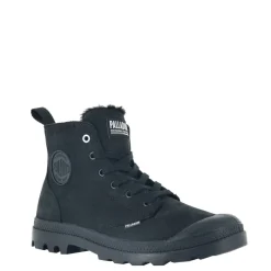 Discount Buty męskie Palladium PAMPA HI ZIP WL skórzane czarny 05982-010 Męskie Botki
