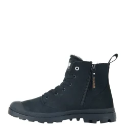 Discount Buty męskie Palladium PAMPA HI ZIP WL skórzane czarny 05982-010 Męskie Botki