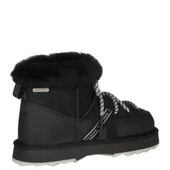 Sale Buty śniegowce Emu AUSTRALIA BLURRED MICRO skórzane czarny W13129 WATER RESISTANT Ocieplane Damskie Botki