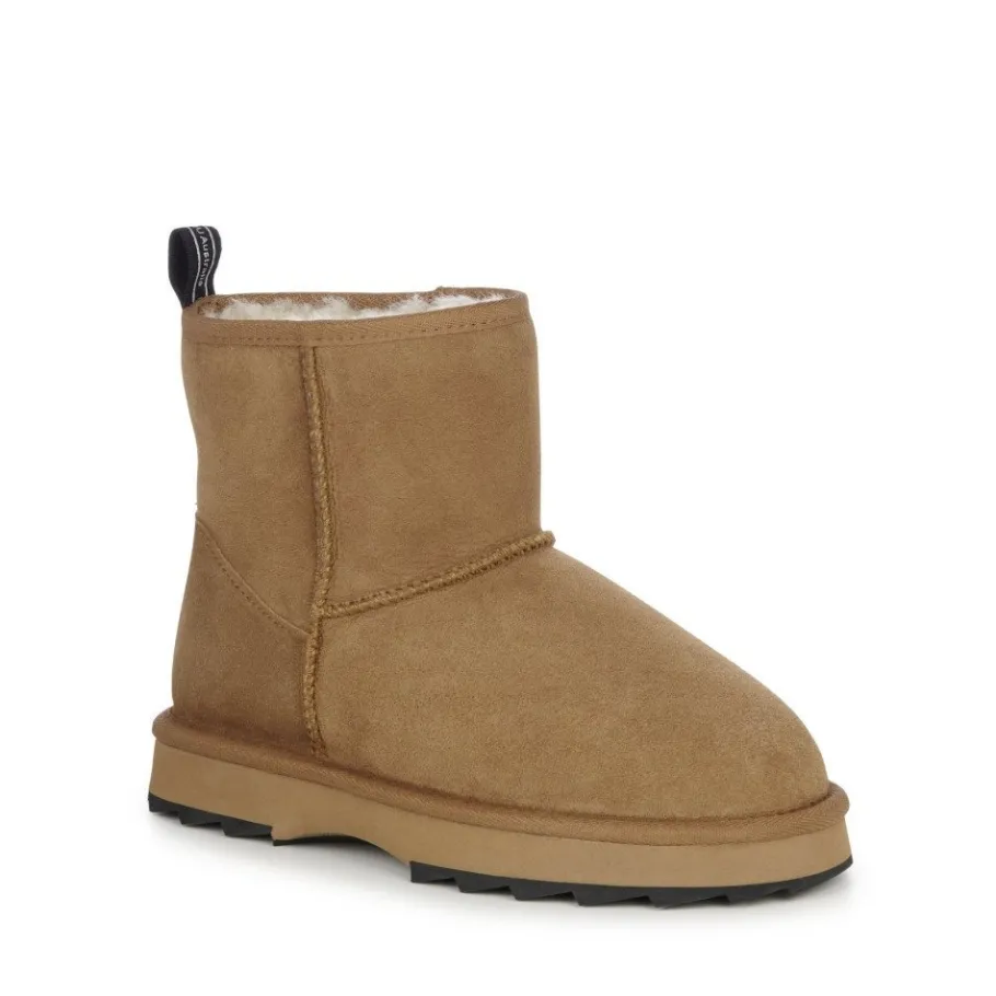 Best Buty śniegowce Emu AUSTRALIA SHARKY Mini skórzane brązowy W12434 Ocieplane Damskie Botki