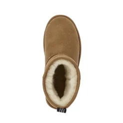 Best Buty śniegowce Emu AUSTRALIA SHARKY Mini skórzane brązowy W12434 Ocieplane Damskie Botki