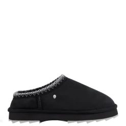 Outlet Buty śniegowce Emu AUSTRALIA SHARKY SCUFF skórzane czarny W13179 Damskie Półbuty
