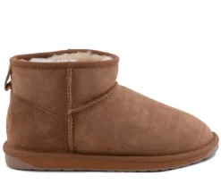 Clearance Buty śniegowce EMU AUSTRALIA STINGER MICRO skórzane brązowy WATER RESISTANT Ocieplane Damskie Botki
