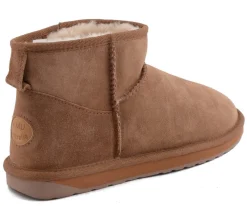 Clearance Buty śniegowce EMU AUSTRALIA STINGER MICRO skórzane brązowy WATER RESISTANT Ocieplane Damskie Botki