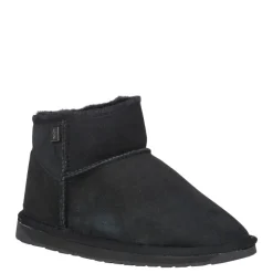 Sale Buty śniegowce Emu AUSTRALIA PLATINUM SLIM DARLING skórzane czarny WP11875 WATER RESISTANT Ocieplane Damskie Botki