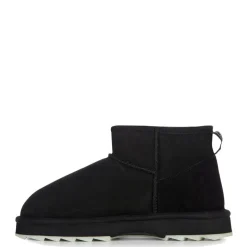 Clearance Buty śniegowce Emu AUSTRALIA SHARKY MICRO skórzane czarny W12548 Ocieplane Damskie Botki