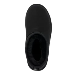 Clearance Buty śniegowce Emu AUSTRALIA SHARKY MICRO skórzane czarny W12548 Ocieplane Damskie Botki