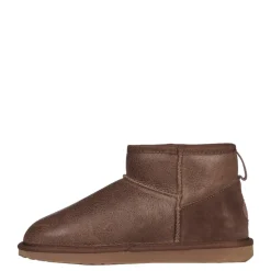Clearance Buty śniegowce EMU AUSTRALIA STINGER MICRO AVIATOR skórzane brązowy Ocieplane Damskie Botki