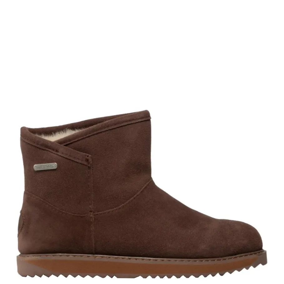 Online Buty śniegowce Emu AUSTRALIA DOFIDA MINI skórzane brązowy W12645 Ocieplane Damskie Botki