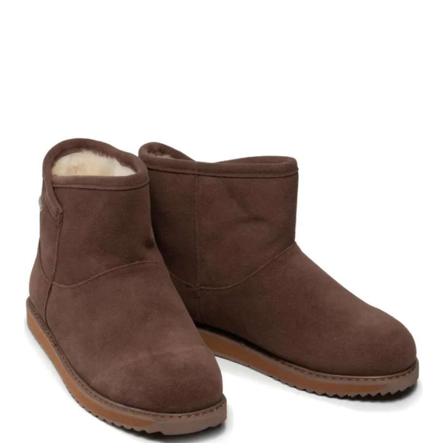 Online Buty śniegowce Emu AUSTRALIA DOFIDA MINI skórzane brązowy W12645 Ocieplane Damskie Botki