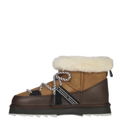 New Buty śniegowce Emu AUSTRALIA BLURRED MICRO skórzane brązowy W13129 WATER RESISTANT Ocieplane Damskie Botki