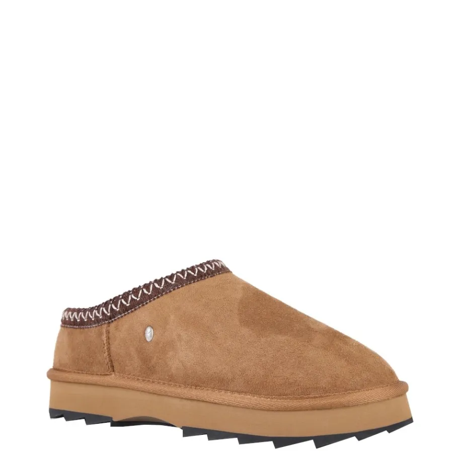 Outlet Buty śniegowce Emu AUSTRALIA SHARKY SCUFF skórzane brązowy W13179 Damskie Półbuty