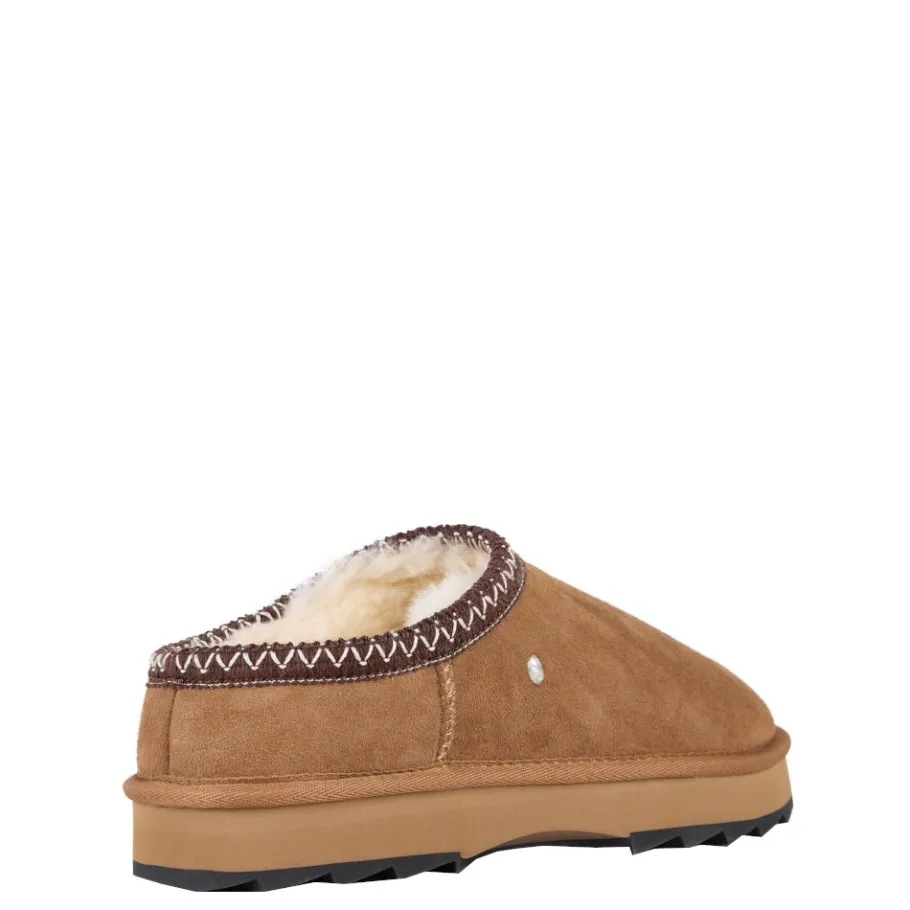Outlet Buty śniegowce Emu AUSTRALIA SHARKY SCUFF skórzane brązowy W13179 Damskie Półbuty