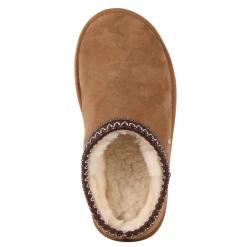 Outlet Buty śniegowce Emu AUSTRALIA SHARKY SCUFF skórzane brązowy W13179 Damskie Półbuty