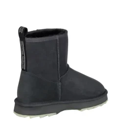 Online Buty śniegowce Emu AUSTRALIA SHARKY skórzane szary W12434 Ocieplane Damskie Botki