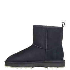 Online Buty śniegowce Emu AUSTRALIA SHARKY skórzane szary W12434 Ocieplane Damskie Botki