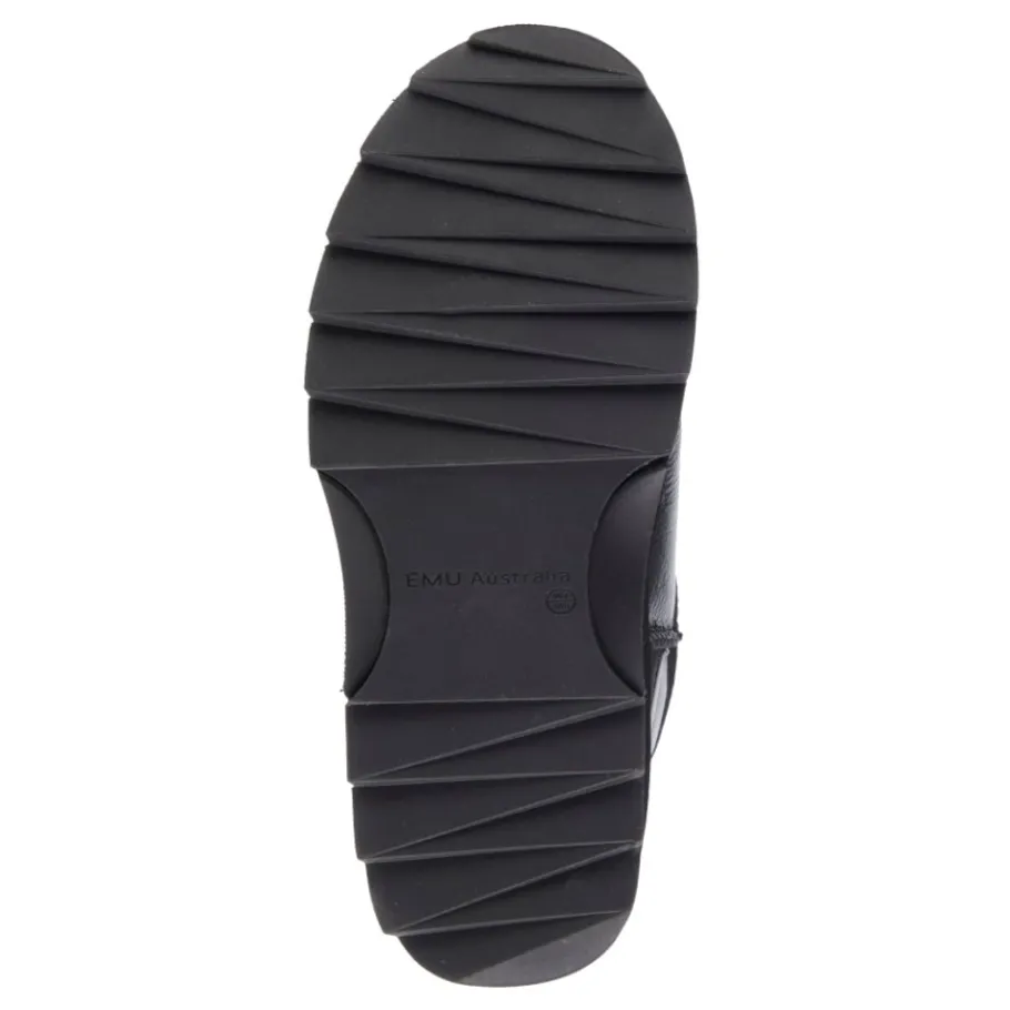Discount Buty śniegowce Emu AUSTRALIA SHARKY MICRO skórzane czarny W13154 Ocieplane Damskie Botki