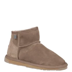 Discount Buty śniegowce Emu AUSTRALIA PLATINUM SLIM DARLING skórzane brązowy WP11875 WATER RESISTANT Ocieplane Damskie Botki