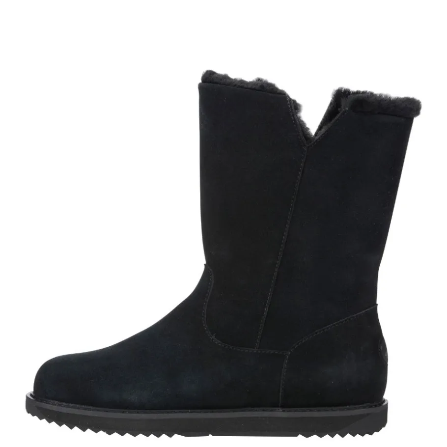Sale Buty śniegowce Emu AUSTRALIA GRAVELLY 2.0 skórzane czarny W12985 Ocieplane Damskie Botki