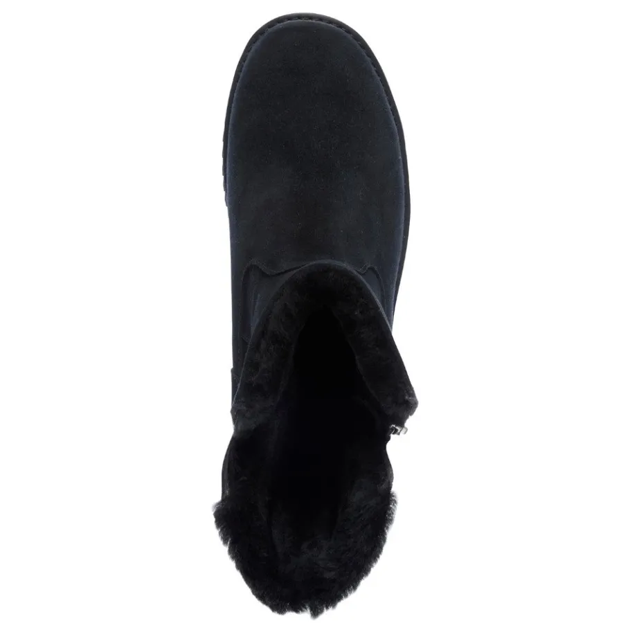 Sale Buty śniegowce Emu AUSTRALIA GRAVELLY 2.0 skórzane czarny W12985 Ocieplane Damskie Botki