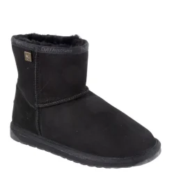 Outlet Buty śniegowcy Emu AUSTRALIA PLATINUM STINGER SLIM MINI skórzane czarny WP20003 WATER RESISTANT Ocieplane Damskie Kozaki