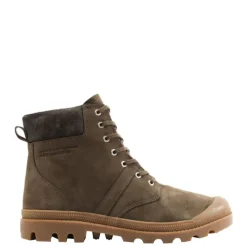 Sale Buty Palladium PALLABROUSSE CUFF WATERPROOF+ skórzane brązowy 77982-236 Damskie Trampki