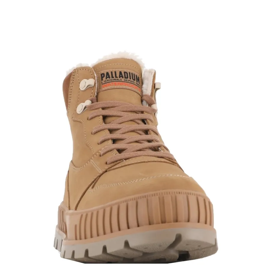 Discount Buty Palladium PALLASHOCK WARM WP skórzane brązowy 74351-252 Damskie Trapery|Trapery