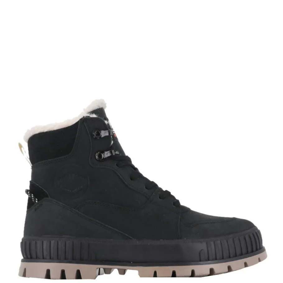 Best Buty Palladium PALLASHOCK WARM WP skórzane czarny 74351-008 Damskie Trampki|Trampki