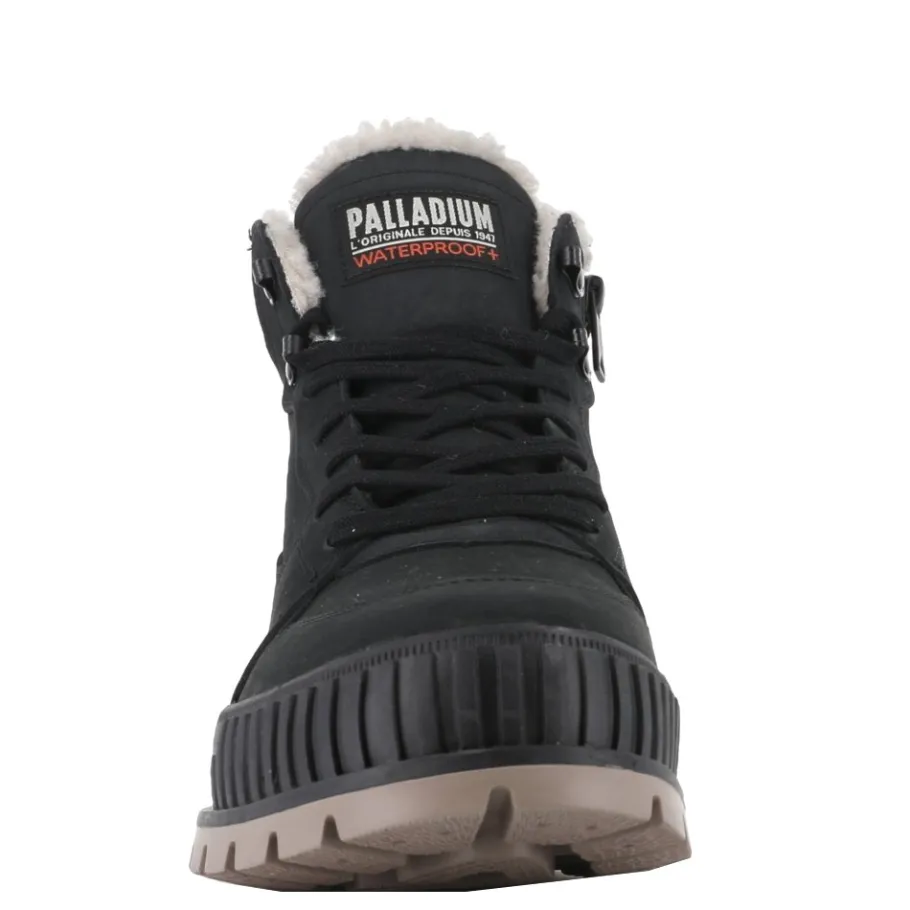 Best Buty Palladium PALLASHOCK WARM WP skórzane czarny 74351-008 Damskie Trampki|Trampki