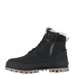 Best Buty Palladium PALLASHOCK WARM WP skórzane czarny 74351-008 Damskie Trampki|Trampki