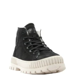 Sale Buty Palladium PALLASHOCK ZIP WARM skórzane czarny 74353-008 Damskie Trampki