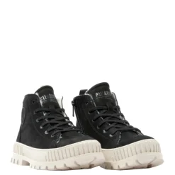 Sale Buty Palladium PALLASHOCK ZIP WARM skórzane czarny 74353-008 Damskie Trampki