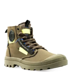 Best Buty Palladium PAMPA HI RE-CRAFT zielony 77220-309 Męskie Trampki