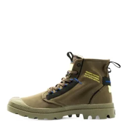 Best Buty Palladium PAMPA HI RE-CRAFT zielony 77220-309 Męskie Trampki