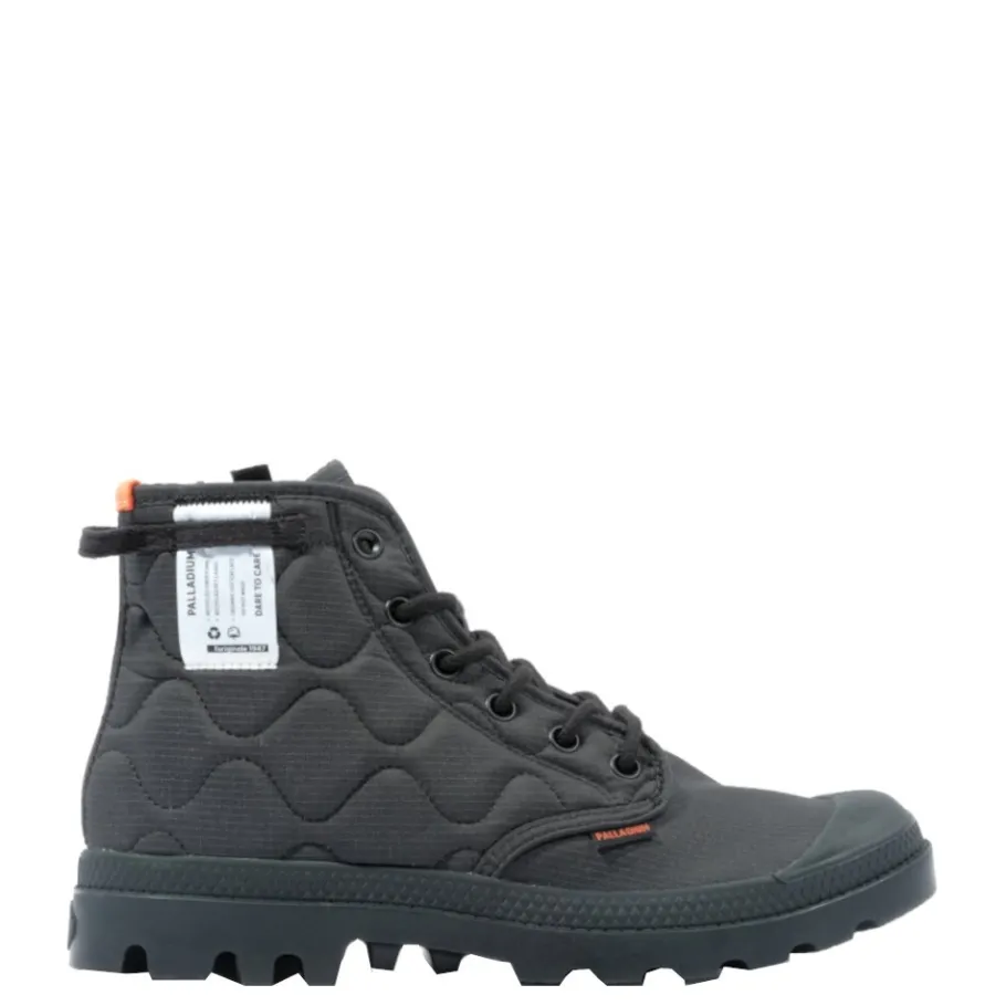 Best Buty Palladium PAMPA RE-QUILTED czarny 74386-008 Damskie Trampki
