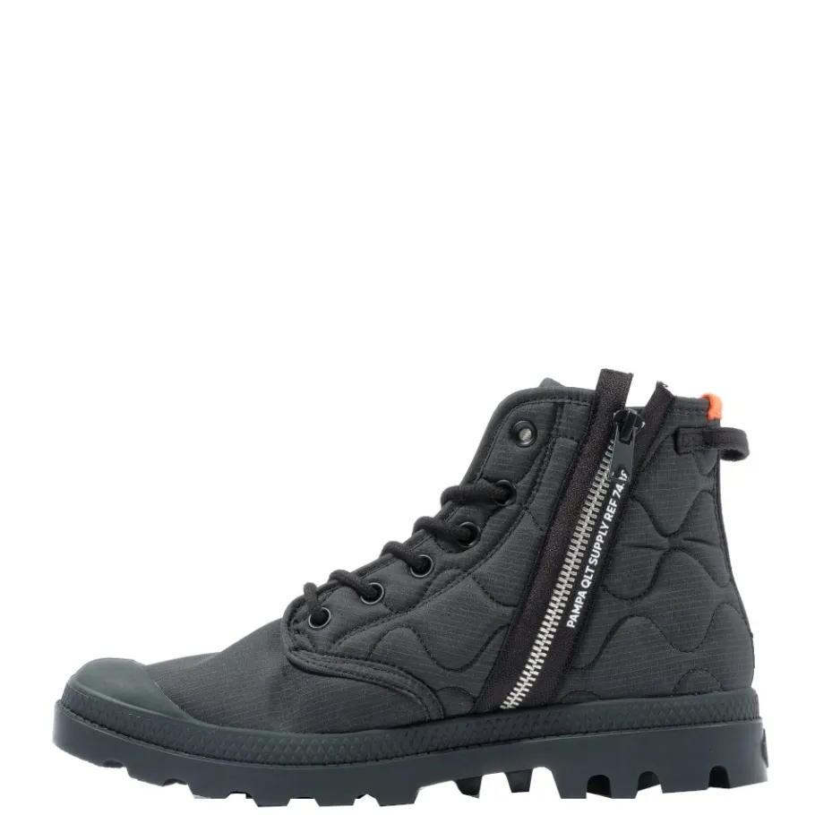 Best Buty Palladium PAMPA RE-QUILTED czarny 74386-008 Damskie Trampki