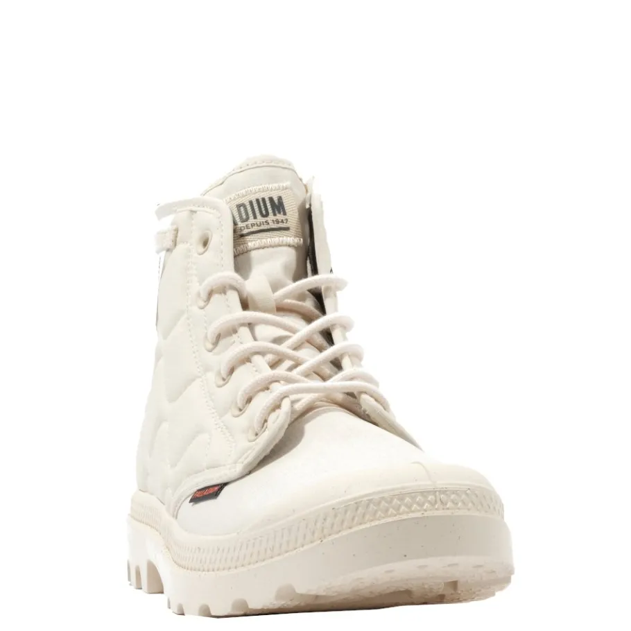 New Buty Palladium PAMPA RE-QUILTED beżowy 74386-210 Damskie Trampki
