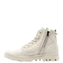 New Buty Palladium PAMPA RE-QUILTED beżowy 74386-210 Damskie Trampki