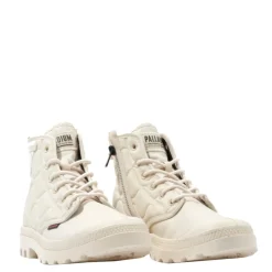 New Buty Palladium PAMPA RE-QUILTED beżowy 74386-210 Damskie Trampki