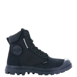 Discount Buty Palladium PAMPA SC WPN U-S skórzane czarny 77235-010 Wodoodporne Damskie Trapery|Trapery