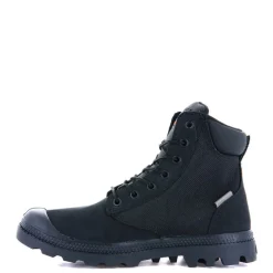 Discount Buty Palladium PAMPA SC WPN U-S skórzane czarny 77235-010 Wodoodporne Damskie Trapery|Trapery