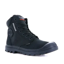 Discount Buty Palladium PAMPA SC WPN U-S skórzane czarny 77235-010 Wodoodporne Damskie Trapery|Trapery
